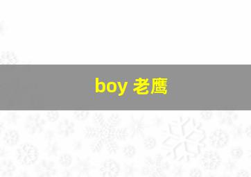 boy 老鹰